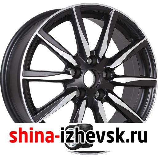Колесный диск Replay TY48 7xR17 5×114.3 ET39 DIA60.1 черный матовый полностью полированный в Ижевске